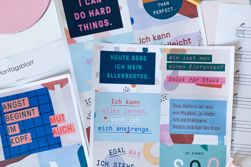 Motivationskarten für Kinder - Free Printable Motivationskarten